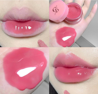 HANASUI Gege Bear Ultra-hydrating lip glaze with a dazzling, glossy finish(5 g, Bean Paste Dream Talk)