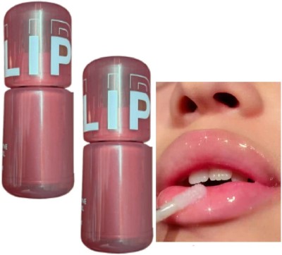 Emijun Glass Lip Glow Oil Fresh Texture & Non-sticky Lip Oil COMBO(7.6 ml, CHERRY)