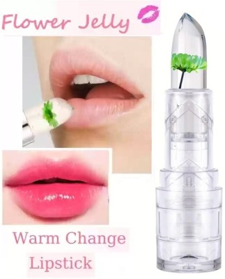 MYEONG Moisturizing Jelly Green Flower Color Changing Lip Gloss(3.6 g, Pink)