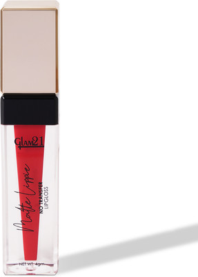 Glam21 Cosmetics Matte Lippie No Transfer Lip Gloss Lightweight Comfortable Creamy Formula(4 g, Red Magic)