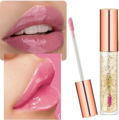 HUZURLU Waterproof Non-fading Non-stick Lip Gloss For All Skin Tone(5 ml, pink)