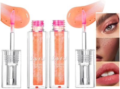 tanvi27 Hydrating Lip Glow Oil Color Change Effect, Moisturizing Transparent Plumping(6 ml, ORANGE)