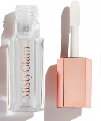 MistyGlam Lip Oil Hydrating Korean Lip Gloss for Women – Waterproof Lip Gloss pack of 1(5 ml, pink)