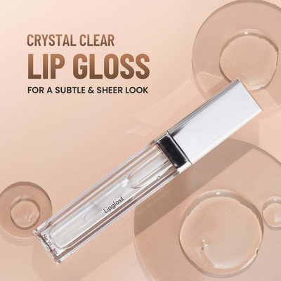 EVERERIN Lip Gloss | Lightweight | Glossy Finish | Non-sticky(6 ml, Transparent)