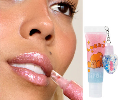 GULGLOW99 Lip Gloss & Lip Gloss Chain - Long-Lasting Shine, Glossy Lip Gloss Tubes(15 ml, MULTICOLOR)