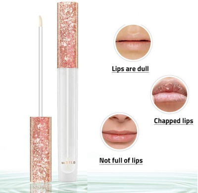 YAWI Easy To Use Gloss Reduce Lips Lines Plumping & Chapped Lip Oil Care High Gloss(6 ml, Transparent)