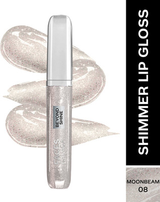 FACES CANADA Beyond Shine Lip Gloss | Shimmer Finish | Non - Sticky | Lightweight(3.8 ml, Moonbeam 08)