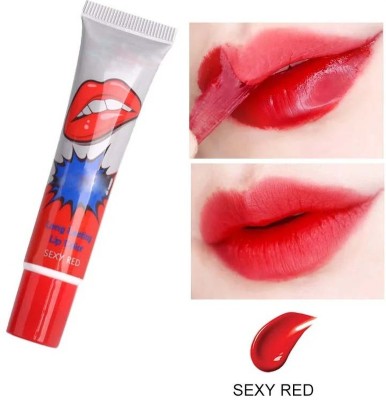 MYEONG Red Lip Gloss Tint Waterproof Amazing Lip Tattoo Women Makeup(15 g, Red)