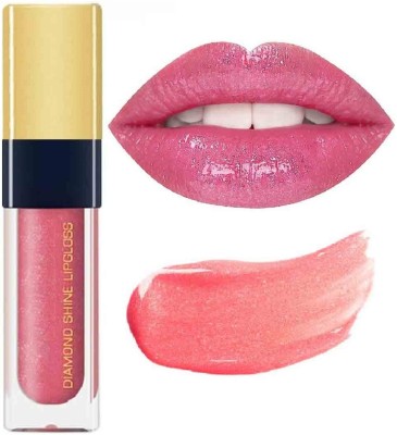 GFSU - GO FOR SOMETHING UNIQUE 02 6ML Diamond Shine Lip Gloss for Supreme Shine, Glide-On Lipstick(6 ml, Pink)