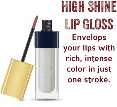 MYEONG Daily Use with lipstick shiny transparent waterproof lipgloss(6 ml, Transparent)