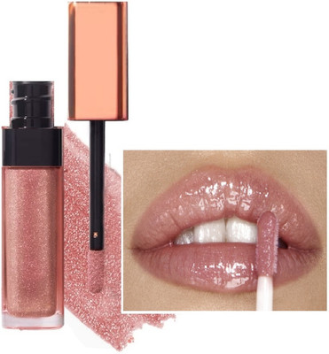 tanvi27 Glitter Lip Gloss Hydrating Liquid Metallic Dull Brown Lipstick(6 ml, DULL BROWN)