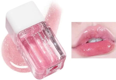 PLUTHERA Fruit Crazy Lip Oil Lip Gloss for Women Tinted – Long Lasting | Waterproof(5.2 ml, Peach)