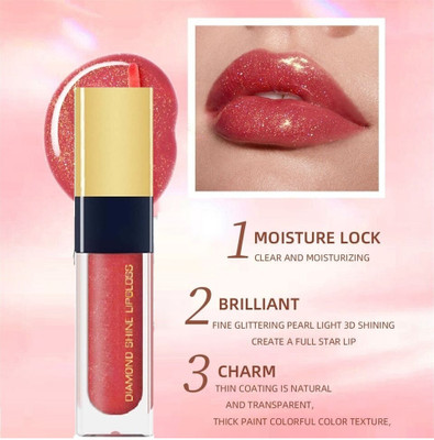 GFSU - GO FOR SOMETHING UNIQUE Glossy Finish Shimmer Lip Gloss(6 ml, RED SHINE)