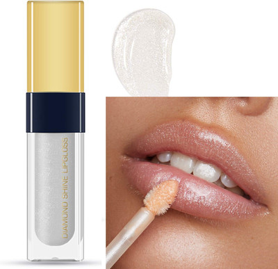 Emijun Transparent Lip Gloss for Supreme Shine, Glide-On Lipstick for Glossy FAMOUS(6 ml, Transparent)