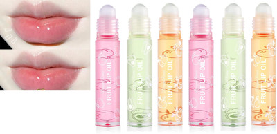 FELICECHIARA Multicolor Transparent Moisturizing Fruity Roll On Lip Oil(6 ml, MULTICOLOR)