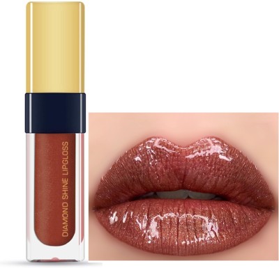 Emijun Lip Gloss for Supreme Shine, Glide-On Lipstick for Glossy Shiny Velvet Texture(6 ml, COFFEE SHINE)