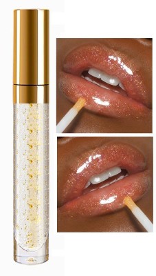 MYEONG Professional Gold Leaf Shine Lip Gloss For Supreme Shine All Skin Type(5 ml, Transparent)