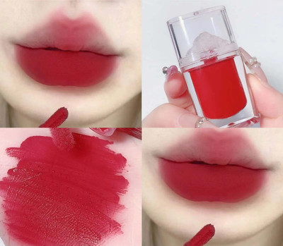 luzimaisa Mirror Glaze Moisturizing Clear Glass Makeup Matte Liquid Lipstick(5 ml, Red)