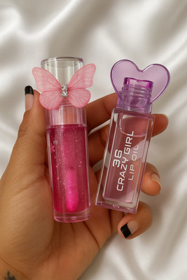 MACMOJI 2 pcs Korean lipgloss for girls - women’s(10 ml, Multi)