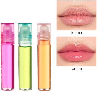 AMOSFIA BEST FRUITY FLAVOUR COLOR CHANGING LIP OIL & LIP GLOSS BEST FOR GIRLS FRUIT(Pack of: 3, 3.9 g)