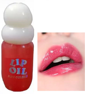 Luipui best red color change lip gloss pack of 1 waterproof(6 ml, pink)