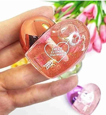 beinina Cute Heart Shape Lip Gloss| Korean Lip Gloss in Waterproof Pink(6 ml, Heart Shape Pink Lip Gloss)