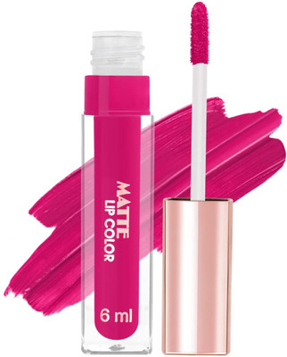 MYEONG smudge-proof and full-coverage liquid lipstick(Hot Pink, 6 ml)