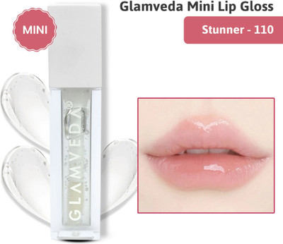 GLAMVEDA Serum Infused Lip Gloss With Cocoa Butter High Shine & Glossy Finish| Vitamin E(1.2 ml, Stunner - 110)