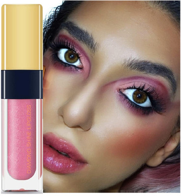 tanvi27 Pink Glitter Lip Gloss Glossy Finish Moisturizing(6 ml, ROSE PINK)