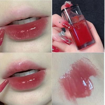 WOONGMI Best Lip Tint for Dry Lip Long Lasting Moisturizing Non-sticky(5 ml, GLIITER RED)