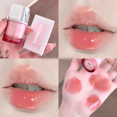 DAIMANPU Mirror Water Lip Gloss Moisturizer Jelly Liquid Lipstick(5 ml, Almond frozen)