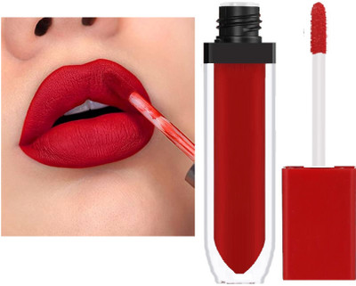 Latixmat Liquid Matte Waterproof Lipgloss Red(8 ml, Red)