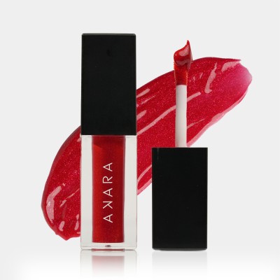 AKARA Hi-dra Shine Lip Gloss for Women | Lightweight, Non-Sticky & Hydrating | SPF 14(5 g, Dark Pink)