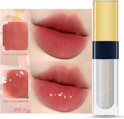 tanvi27 Glitter Lip Gloss Moisturizing Metallic Liquid Glossy Lipstick(6 ml, Transparent)