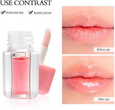 EVERERIN Hydrating Lip Oil Plumping Lip Tint Moisturizing Lip Gloss Furity-13 Fruity(Pack of: 1, 3 g)
