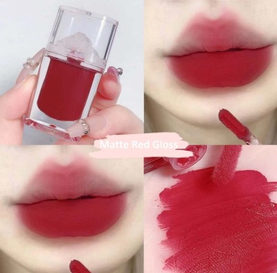 luzimaisa Perfect Plumping Buildable Tinted Red Shade Matte Lip Mud Lip Gloss Look(5 ml, Red)