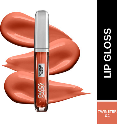 FACES CANADA Beyond Shine Lip Gloss | Lightweight | Non-Sticky | Instant Shine(3 ml, Twinster 04)