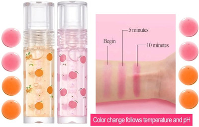 tanvi27 Best PH Reactive Colour Changing Lip & Cheek Oil Set Lip Stain(4 ml)