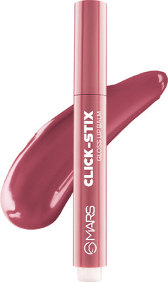 MARS Click Stix Gloss Lip Balm High Pigmented | Ultra-Glossy Finish | Non-Sticky(2 g, 06-ROSE DUSK)