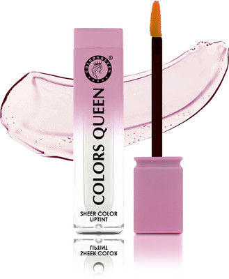 COLORS QUEEN Color Changing Liquid Lip Tint for Dry & Chapped Lips Enriched with Shea Butter(4 ml, Clear)