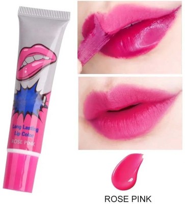 MYEONG Rose Pink Lip Gloss Tint Waterproof Amazing Lip Tattoo Women Makeup(15 g, Rose Pink)