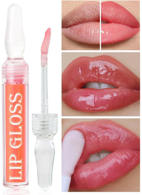 EVERERIN Korean Lip Oil Lip Gloss Lip Glaze Nourishing Moisturizing 01(8 g, peach)