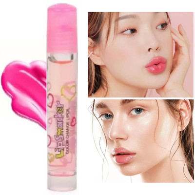Hidden Beauty Lip Smacker Color change Lip Gloss Natural Pink Oil (Pack of 1)(10 ml, Pink)