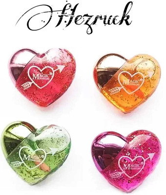 Hezruck Heart Shape Moisturizing Lipgloss(10 ml, Multicolour)