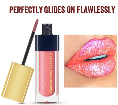 YAWI prefect Diamond Glossy Liquid Smudge Proof Lipgloss(6 ml, Spring)