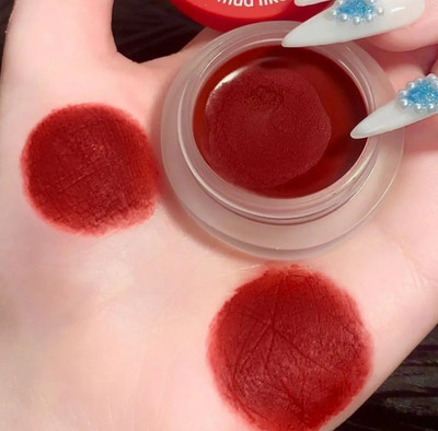 manasona Matte Velvet Lip & cheek Mud Longlasting Waterproof(10 g, RED)