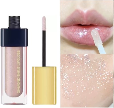 Latixmat Lip Gloss Plumping Oil Moisture Shine Lip Tint Sparkling Diamond Lip Oil(6 ml, Pearl)