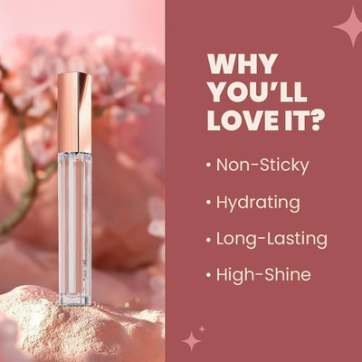 Jiwoo Lip Gloss in Waterproof Pink Shade(7 ml, transparant)