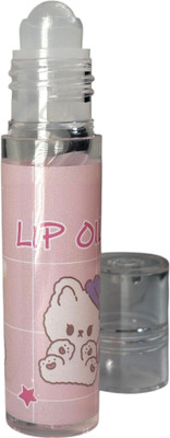 LILLYAMOR Waterproof Glossy Lip Roll-on Lip Gloss Long-Lasting Shine Set of 1(6 ml, Transparent)