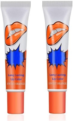 YAWI Long & Lasting 24 Hours Peel Off Liquid Lipstick(30 g, Sweet orange)
